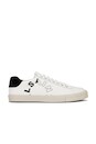 view 1 of 6 Saint Leather Low Top Sneaker in White & Black