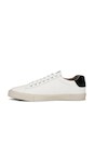 view 5 of 6 Saint Leather Low Top Sneaker in White & Black