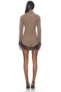 view 3 of 3 Teddy Romper in Brown
