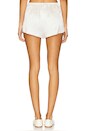 view 4 of 6 Silk Slip Short in Off White