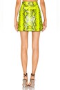 view 3 of 4 Python Zipped Skirt in Fluorescent Yellow