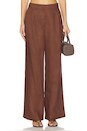 view 1 of 6 PANTALÓN BOBBI in Chocolate Brown