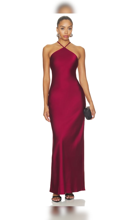 x REVOLVE Kira Maxi Dress by Line & Dot in Burgundy