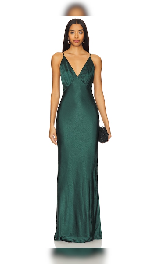 Alani Gown by Lovers and Friends in Dark Green