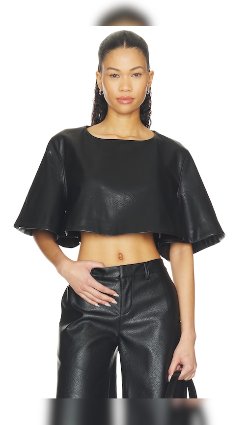 X Blake Evin Soline Top by Lovers and Friends in Black