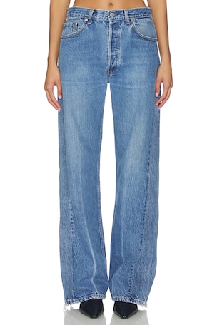 Retro Oversized Wide Leg Jeans aligrace