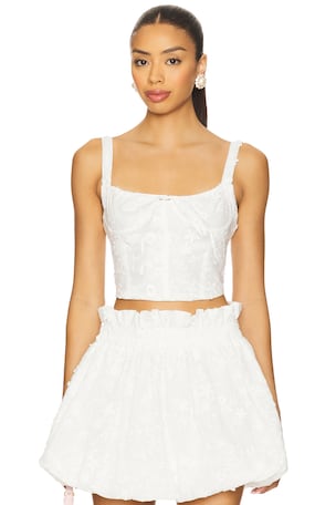 x REVOLVE Amareto Crop Top Agua Bendita