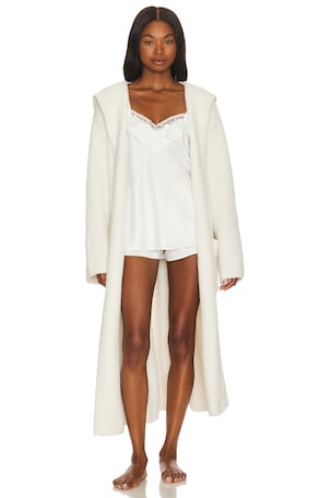 CozyChic Ribbed Hooded Robe Barefoot Dreams