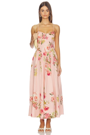 Corseted Midi Dress HEMANT AND NANDITA