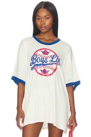 SPORTY SPICE 남자친구 티셔츠 Boys Lie