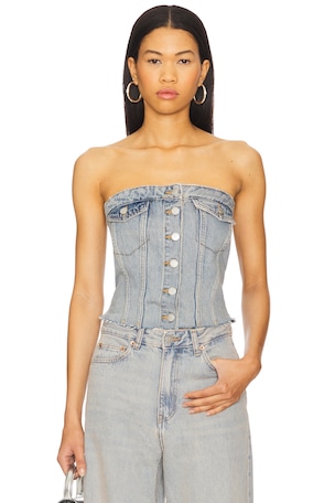 TOP DE TUBO DE MEZCLILLA CARLI Dr. Denim