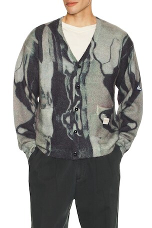 Marble Mohair Knit Cardigan Deva States