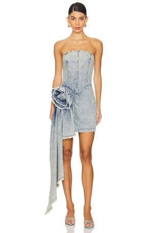 Giselle Denim Mini Dress ELLIATT