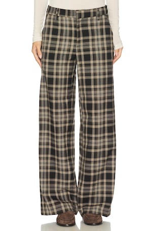 Relaxed Plaid Trouser Enza Costa