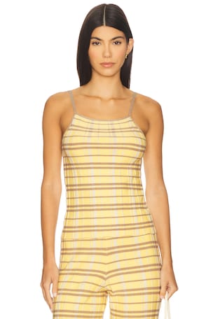 Plaid Tank Top Guest In Residence