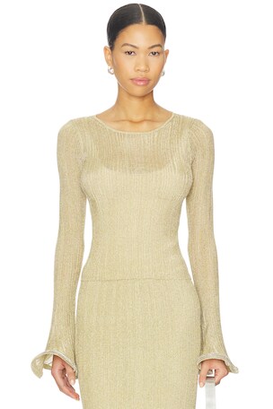 Maebry Long Sleeve Crewneck Top SIMKHAI