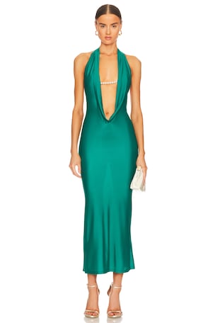 x REVOLVE Khiya Pearl Trim Maxi Dress Khanums