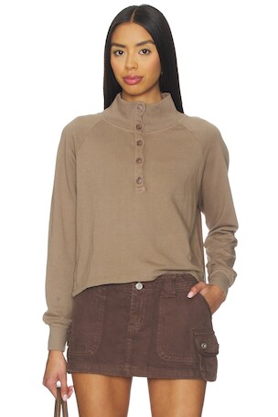 Alexander Half Button Up Pullover LA Made