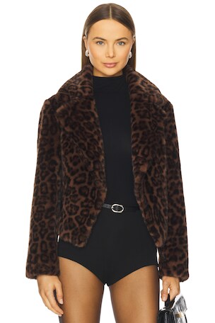 Arya Faux Fur Jacket MILLY