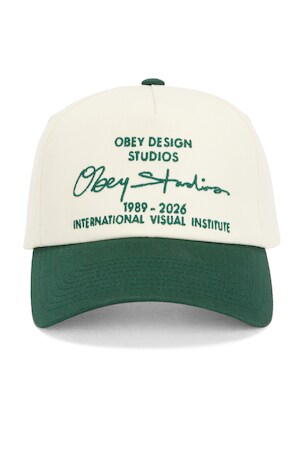 Design Studio 5 Panel Strapback Hat Obey