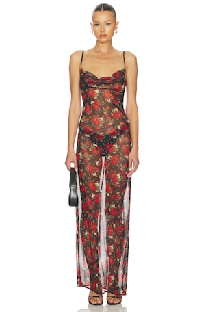 Jagger Flower Slip Dress One Teaspoon