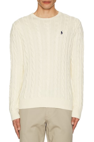 Cable Knit Crewneck Sweater Polo Ralph Lauren