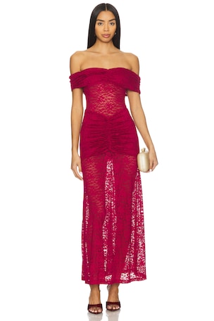 Vaneya Lace Maxi Dress Runaway The Label
