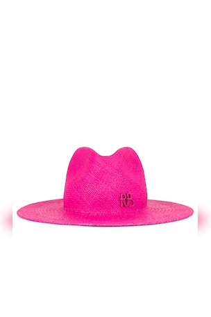 Monogram-embellished Fedora Hat Ruslan Baginskiy