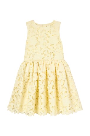 Kids Sleeveless Lace Dress self-portrait