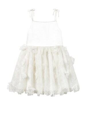 Kids Embellished Tulle Dress self-portrait