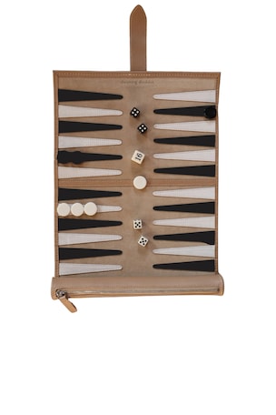 Manhattan Travel Backgammon Board Throwing Doubles