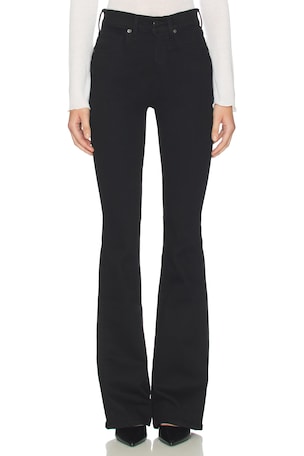 Beverly Skinny Flare Jeans in Black Veronica Beard