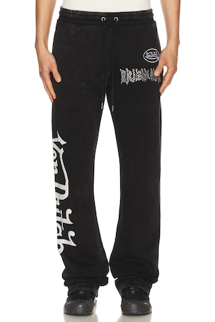 Logo Flared Leg Joggers Von Dutch