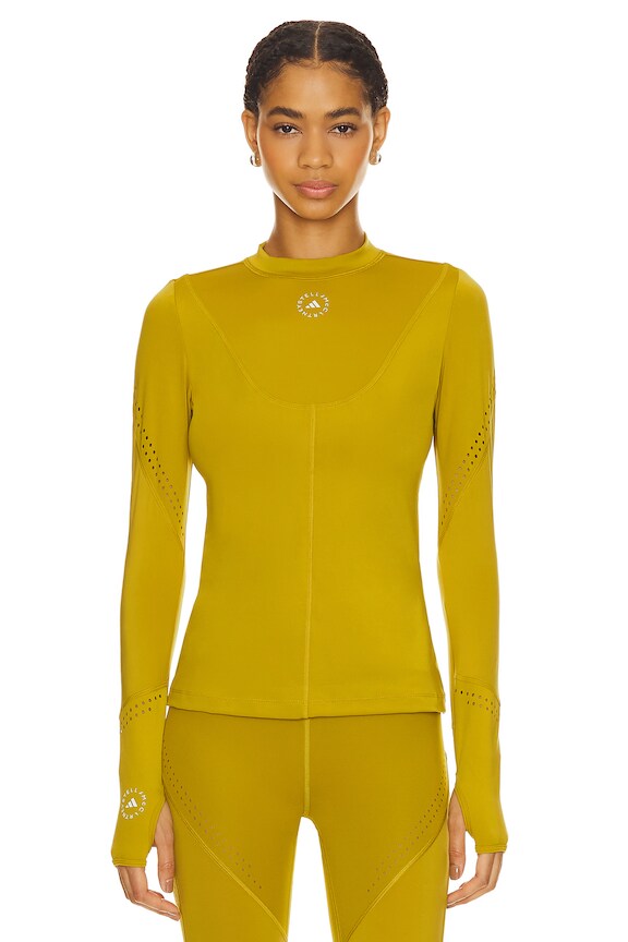 view 1 of 4 Truepurpose Training Longsleeve Top in Pulse Olive