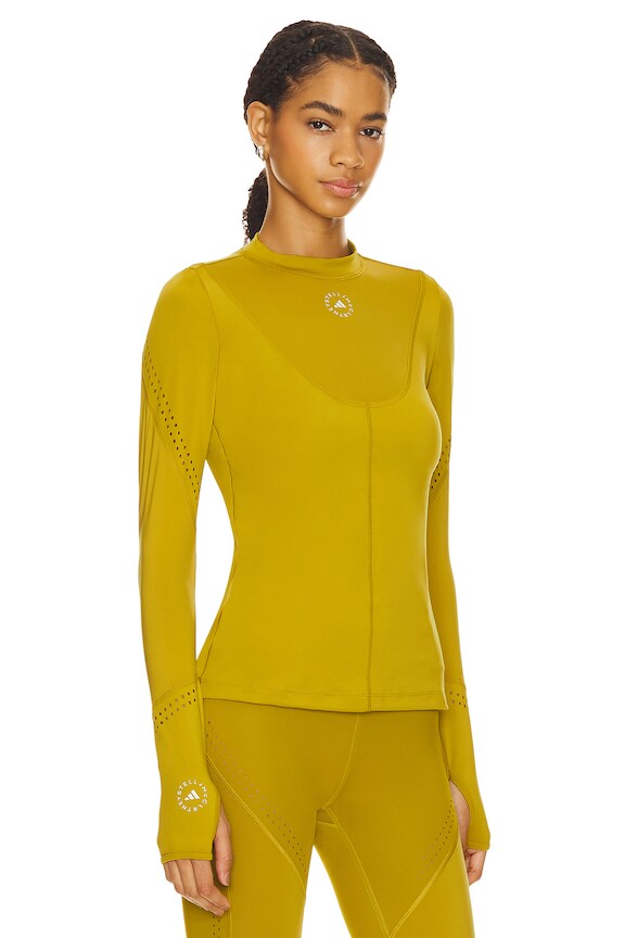 view 2 of 4 Truepurpose Training Longsleeve Top in Pulse Olive