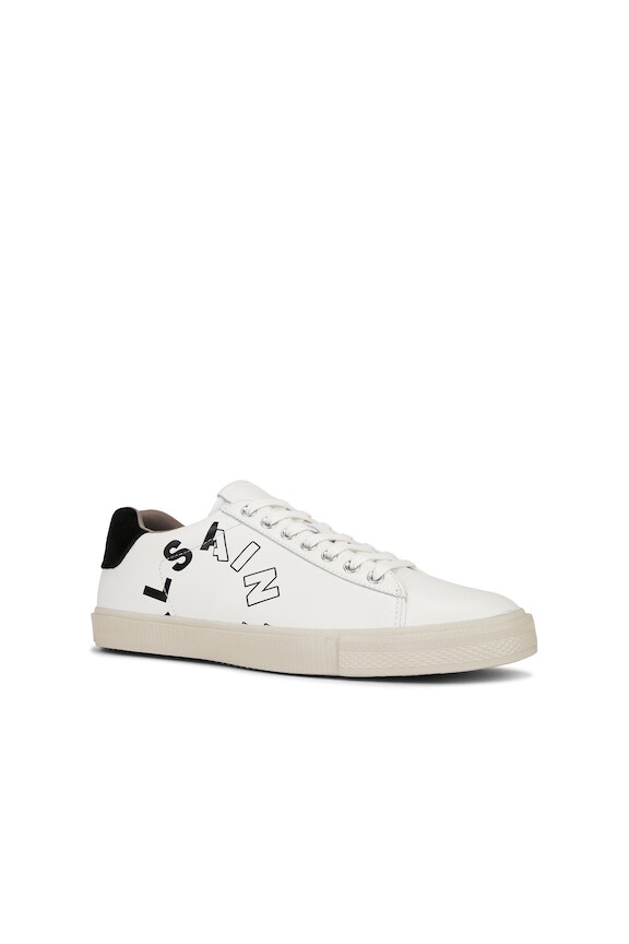 view 2 of 6 Saint Leather Low Top Sneaker in White & Black