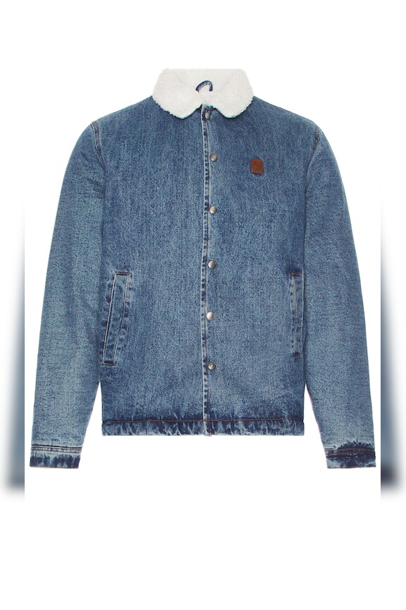 view 1 of 4 CHAQUETA BETA in worn indigo