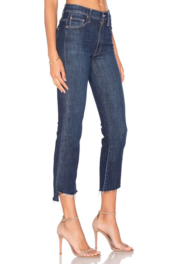 view 2 of 4 PANTALONES VAQUEROS TIPO PIRATA BAJO DESIGUAL INSIDER in Clean Sweep