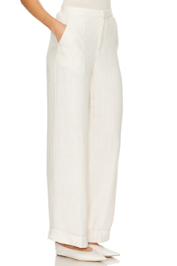 view 2 of 4 PANTALÓN CON TRABILLAS WESTON in Oat