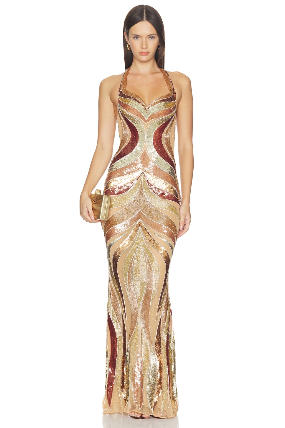 Retrofête Victorie Embellished Dress