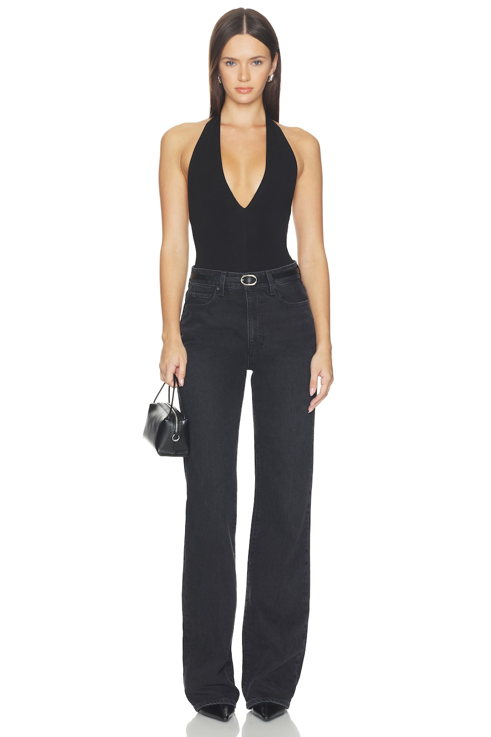SANS FAFF Bamboo Halter V Bodysuit