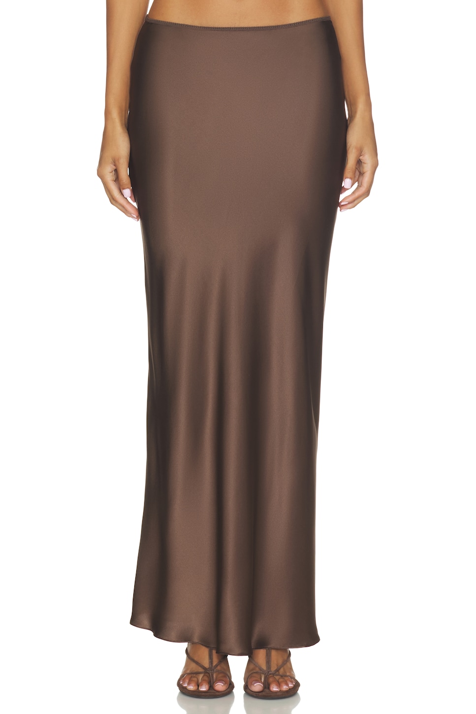 Sablyn Grace Scallop Trim Bias Maxi Pull On Skirt