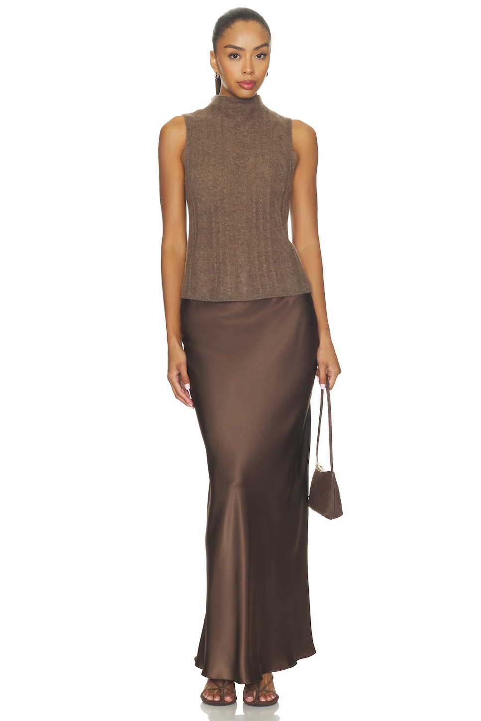 Sablyn Grace Scallop Trim Bias Maxi Pull On Skirt